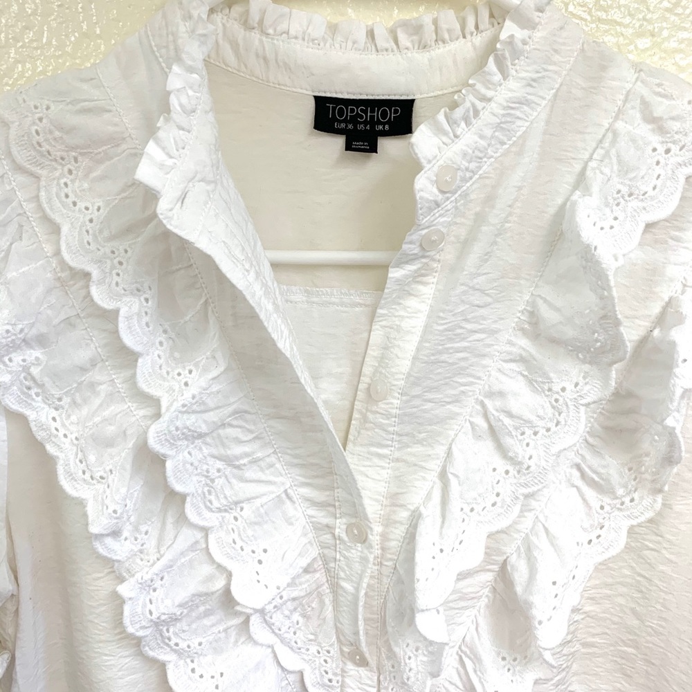 Topshop Ruffle Bid Tunic - Picture 5 of 7
